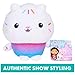 Gabby’s Dollhouse, 7-inch Cakey Cat Purr-ific Plush Toy, Kids Toys for Ages 3 and up