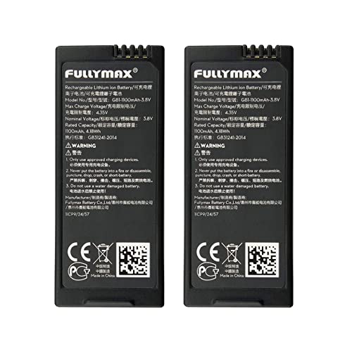 Image of Accessories 2PCS 3.8V 1100mAh Lithium Battery for DJI Tello RC Quadcopter Spare Parts Drone Battery