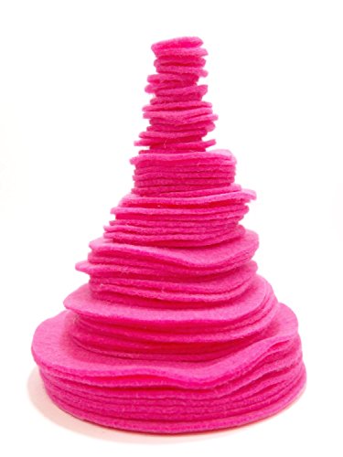 Image of Playfully Ever After Neon Pink Craft Felt Circles (Mixed Size Pack - 56pc)