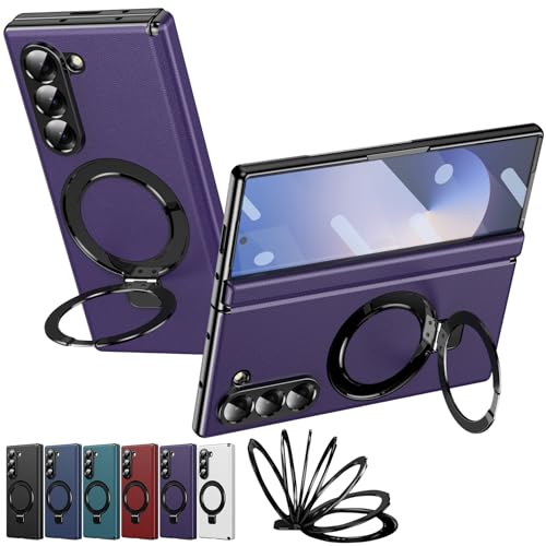 Coque Samsung Z Fold6 violette idéale pour le bureau et les voyages