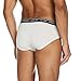 Calvin Klein Hip Brief 2pk Boxer, Blanco (White with/Black WB WB E),...