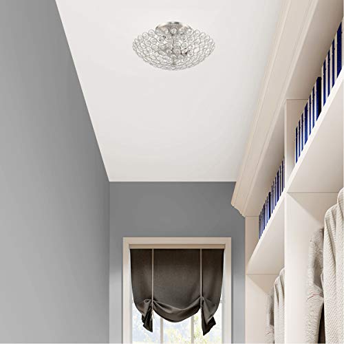 Livex Lighting 2-Light Ceiling Mount, Brushed Nickel by Livex - Used condition - Image 7