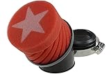 Racingluftfilter Racingluftfilter Stage6, kurz, rot, Mikuni - 44mm Anschluss
