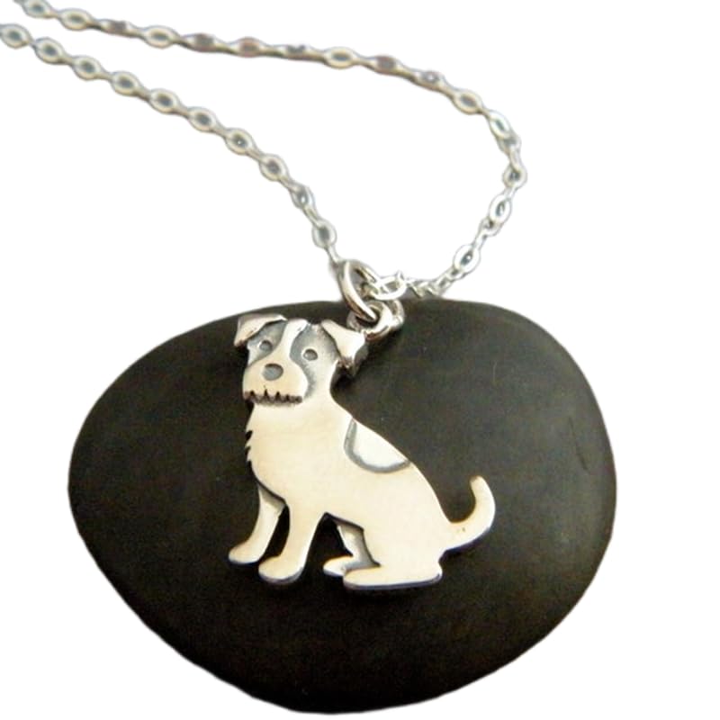 Collier Jack Russell anti-allergie en argent 925 pour peau sensible
