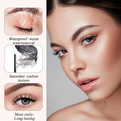 Brown Mascara 2PCS,Ultra Fine Essence Mascara,for Fine Short Eyelash&sensitive Eyes Mascara Brown,for Young and Older Women Brown Mascara Waterproof,Long Lasting Eye-Makeup (Brown) - Image 3
