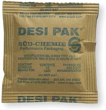 Desiccant, Kraft Packet, 0.42 cu ft, PK550