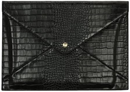Funda para portátil Heaven Mayhem, 15.25 x 10.5 pulgadas, negro, piel sintética