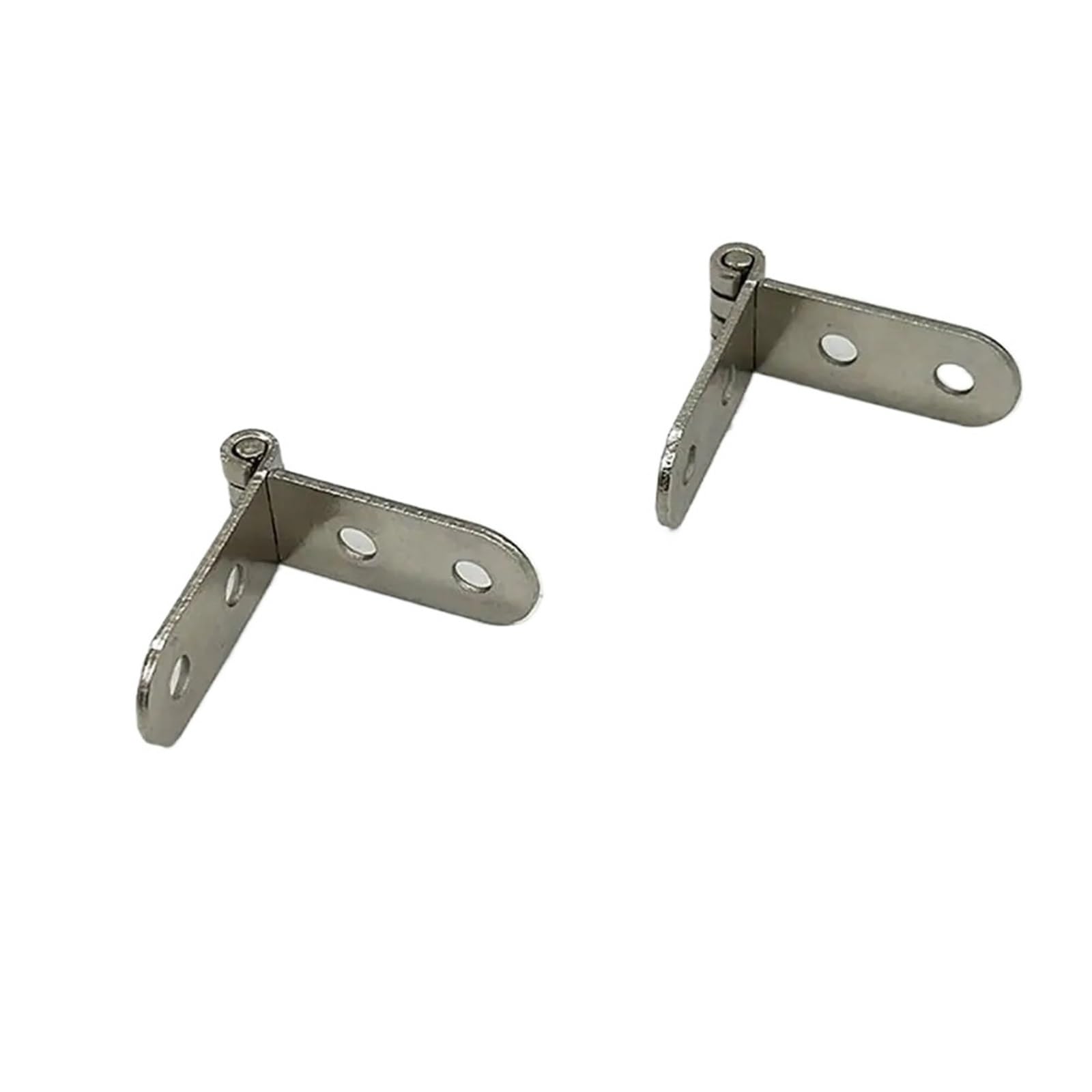 5Pcs 270 Degree Foldable Hinge Furniture Hardware Accessories Excluding Screws Flap Screw-On Hinges Metal Silver for Folding Furniture