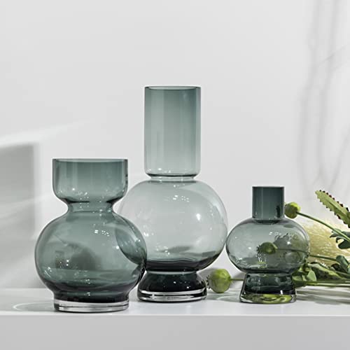 Vase transparent design de 16cm pour décoration magasin