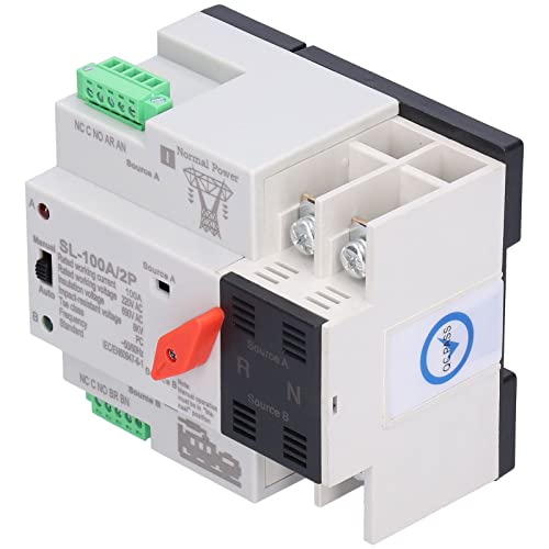 Double interrupteur d'alimentation ATS 220V AC à bascule rapide - 7