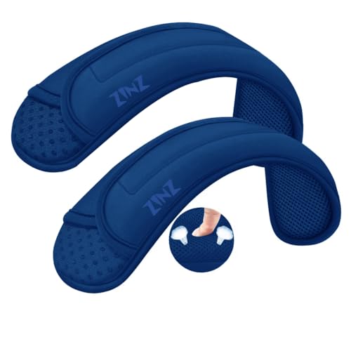 ZINZ 2-Pack Universal Shoulder Pad with Ultra thick Cushion for Bag Luggage Bag Crossbody, Plus Long & Anti-Slip & Breathable,Blue