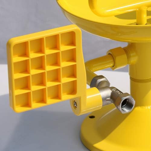 Miniatura 4 de CGOLDENWALL Estación de lavado de ojos de emergencia de acero inoxidable, lavadora de ojos de escritorio, ducha de seguridad, ducha de flujo