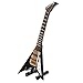 Cyrank Electric Guitar Model Ornament, Wooden Musical Instrument Model Guitar Display Ornament with Stand and Case Miniature Musical Replica Decoration