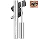 Noerrors Metall-Mascara, waschbarer Eisen-Wimpernstab, 3D-Curling, extra schlanker feiner Volumenpigment-Langwimpern, pinsellose Bürste, wasserfestes lang anhaltendes Wimpern-Make-up #Schwarz