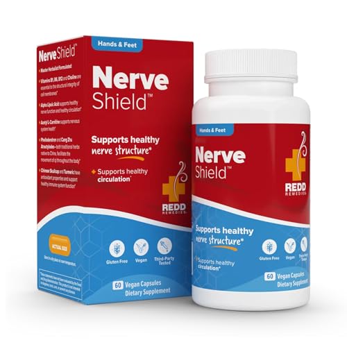 Redd Remedies Nerve Shield Supports Healthy Nerve Structure and Circulation 60 Vegan Capsules