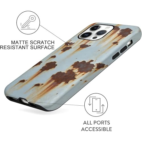 Coque iPhone 14 Pro Max antichoc hybride 2 couches protection - Rouille Industrielle