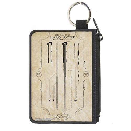 Buckle-Down Bolsa feminina de lona para moedas Harry Potter, 10,8 cm x 8,2 cm