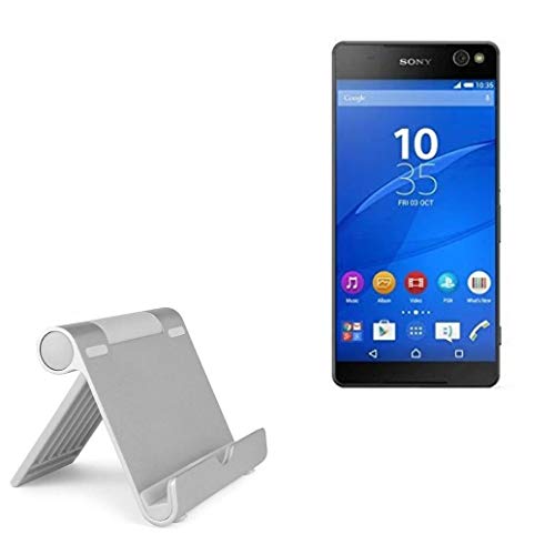Suporte e suporte para Sony Xperia C5 Ultra, BoxWave [VersaView Aluminum Stand] Portátil, suporte de