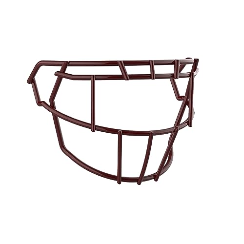 Schutt F7 Football Facemasks for Schutt F7 Football Helmets, F7 TEGOP II-NB-VC, Maroon, Titanium