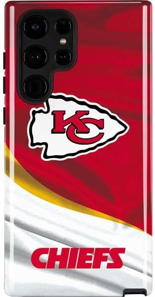 Skinit Pro Phone Case Compatible with Galaxy S22 Ultra - Officially Licensed NFL Kansas City Chiefs Design