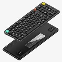 nuphy Air100 V3 Low Profile Kabellose mechanische Tastatur，99 Tasten 100% Layout,Gasket-Struktur mit Knopf, Hot-Swap, RGB,Unterstützt Bluetooth/2,4 GHz/USB-C (US Layout) – Ansicht 7