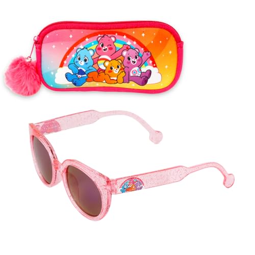 Care Bears Sunglasses for Kids Set - Bundle with Pink Toddler Sunglasses with Glasses Case for Girls, Kids Plus Stickers, More | Care Bears Accessories for Toddler Girls3