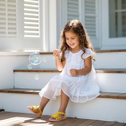 Image of Kiderence Toddler Girls Sandals Little Girls Kids Summer Shoes Toddler Sandals