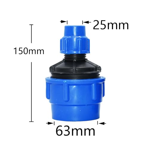 MiJunHD PE Pipe Reducing Straight Connector,63mm to 25mm Reducer Coupler Connection Plastic Quick Fittings for Garden & Agriculture Watering (1 Piece) - Image 2