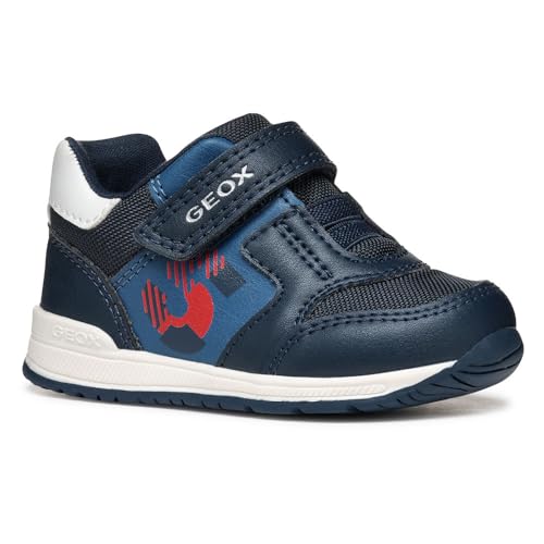 Geox Baby-Jungen B RISHON Boy A Sneaker, Navy/Dk Red, 24 EU Geox Baby-Jungen B RISHON Boy A Sneaker, Navy/Dk Red, 24 EU