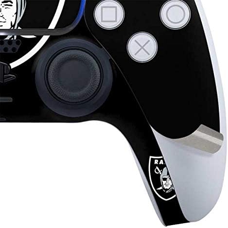 Skinit Decal Gaming Skin Compatible with PS5 Digital Edition Bundle - Officially Licensed NFL Las Vegas Raiders Large Logo Design