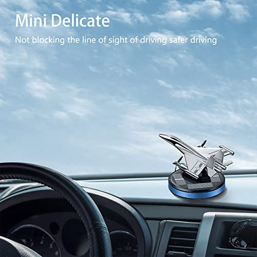 Image of Warplane Car Air Freshener | Rotating Solar Car Freshener, Airplane Car Perfume, Propeller Design, Long-Lasting Fragrance