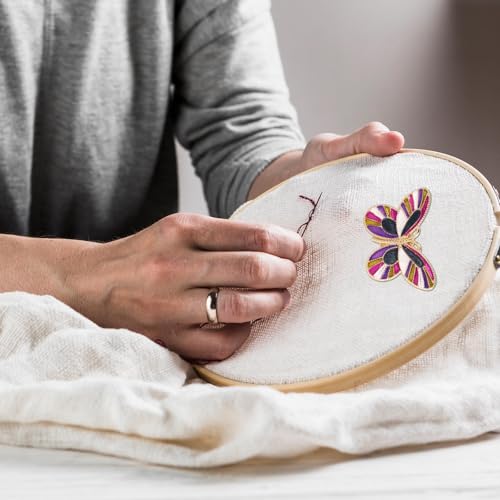 Image of Gosknor Needle Minder Magnet, Butterfly Magnetic Needle Holder Magnetic Cross Stitch Accessories for Cross Stitch Embroidery Sewing Needlework Accessories