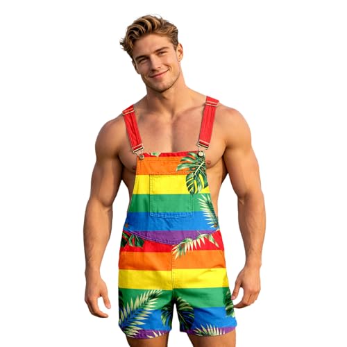 Peto de verano para hombre ideal en el uso diario y paseos con mono de tirantes cómodo