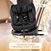 FableKids NORA Kindersitz Schwarz | 360° drehbarer i-Size Autokindersitz 40–150 cm | Reboarder mit ISOFIX & Stützbein | höhenverstellbare Kopfstütze & Rückenlehne | ECE R129/04 zertifiziert