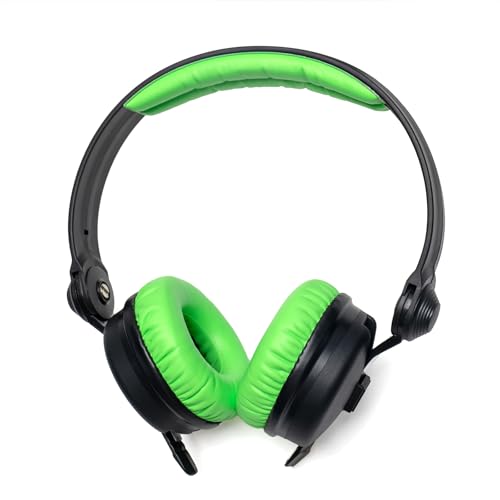 Image of Rainbow Color Ear Pads Headband Cushion Kits Compatible with Sennheiser HD25 HD250BT HD25-ll HD25S Il HMD25 Headphone Foam Covers (Green Sets)