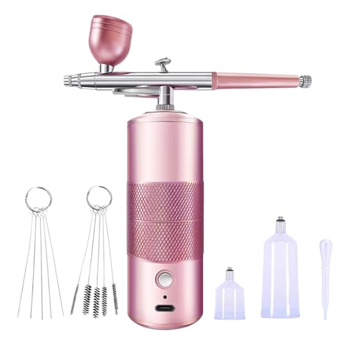 Cepillo de aire para uñas, aerógrafo inalámbrico, juego de pulverizador de pintura para maquillaje de cabello, modelo principiante, pastel, decoración de coche, zapatos, graffiti