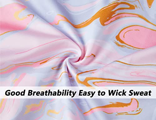 Rainbowsnow Gymnastics Leotards Set For Girls Size 7-8 Years Old Sleeveless Tank Pink Print Leos With Matching Shorts Adorable One Piece Gym Practicing Outfits #TOP6