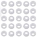 1/4 inch flare washer (white) for 1/4 inch MFL tailpiece and swivel nut- 25 pack by Kegconnection