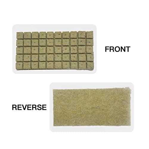 Yeshine 1'' Rockwool/Stonewool Cubes, 100 Starter Plugs With Planting Holes, Ideal Hydroponics Grow Cubes, Perfect For Soilless Culture And Transplanting, 100 Cubes #TOP6