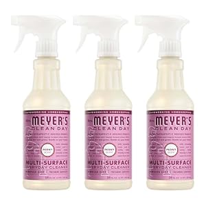 MRS. MEYER’S CLEAN DAY All-Purpose Cleaner Spray, Peony, 16 fl. oz – Pack of 3