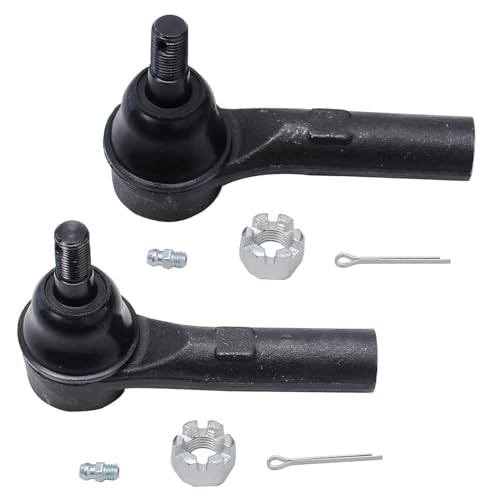Image of Detroit Axle - 8pc Front End Suspension Kit for 2000-2004 Dodge Dakota 2000-2003 Durango, 2 Lower Control Arms w /Ball Joint 4 Inner Outer Tie Rods 2 Boots Replacement