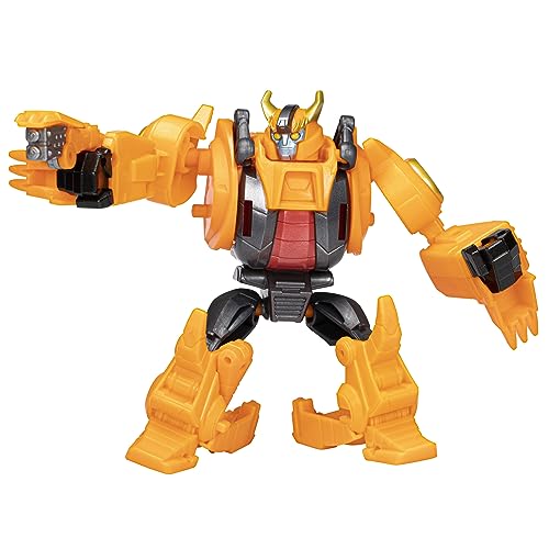 Transformers Figuras EarthSpark - Figura de Terran Jawbreaker Warrior Class - Figura Robot de 12,5 cm - A Partir de 6 años