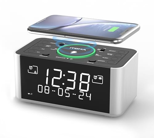 iTOMA Wireless Charging Alarm Clock 206D
