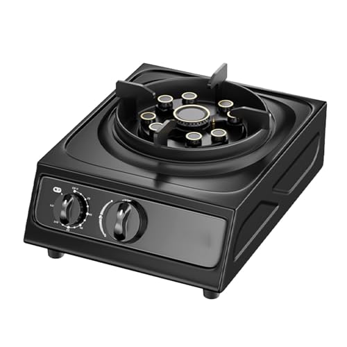 Portable Gas Stove,Cassette Stove,Max 17742.4BTU Single Burner Cassette Stove Piezo-Ceramic Ignition,for Camping Cooking Car Travel Home and Apartment (Color : LPG, Size : Style 2)