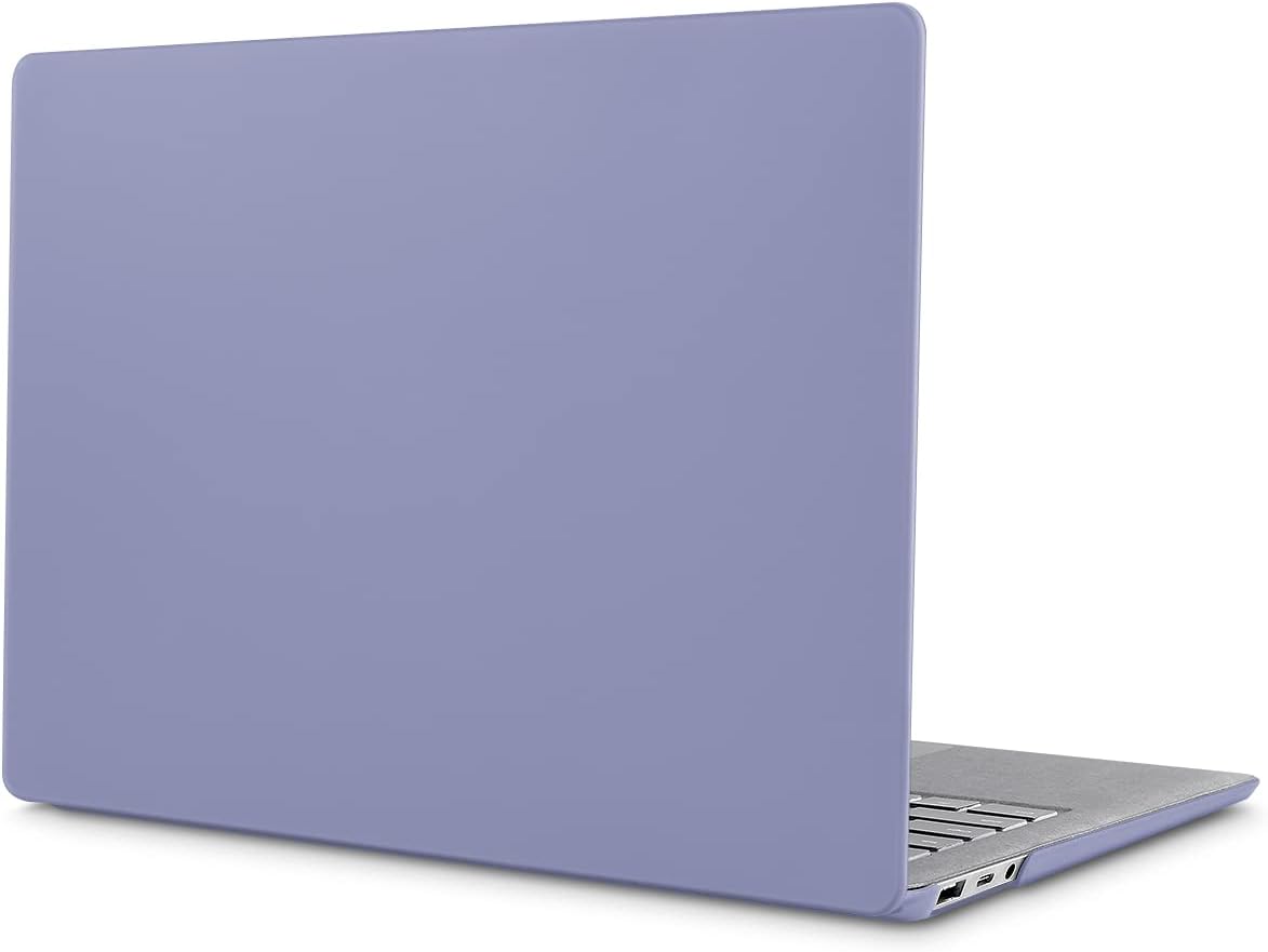 May Chen Case for 13.5" Microsoft Surface Laptop 3/4/5 with Alcantara Palm Rest Model 1867 1958 1950 (2019 2021 2022), Plastic Hard Shell Case with Keyboard Cover + Screen Protector, Lavender Gray - Image 8