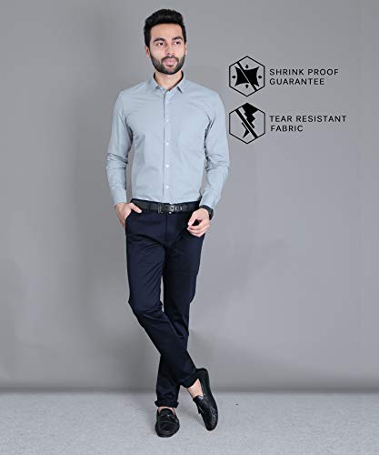 Image of FIFTH ANFOLD Men's Solid Slim Fit Shirt
