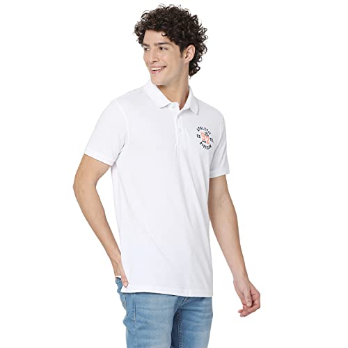 Image of Spykar Men's Cotton Solid Slim Fit T-Shirt