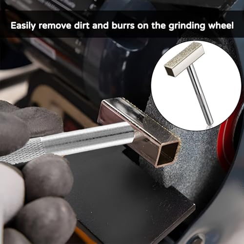 3-Teiliges Set Schleifscheiben Abrichter,Schleifsteinaufbereiter,HandgefüHrt,Rutschfest,45.10mm Schleifkopf,Geeignet FüR Abrichtstein,Schleifsteine Abrichte,Diamant Schleifscheibe