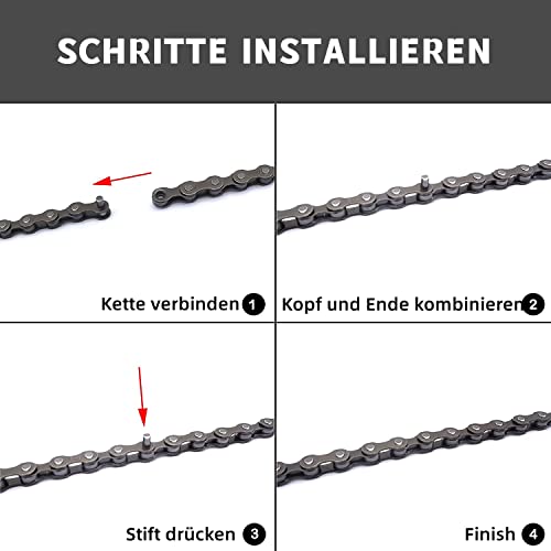 Hycline Fahrradkette 6/7/8-fach für verschiedene Fahrradtypen