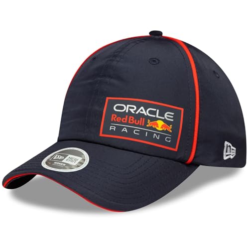 Image of Red Bull Racing F1 Baseball Cap, New Era Team Open Back, Navy with Red Trim, Adjustable